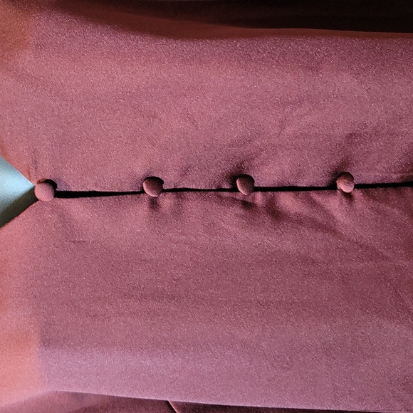 NWT Forever 21+ :  Wine Colored Button Up Blouse   0X - Picture 4 of 6